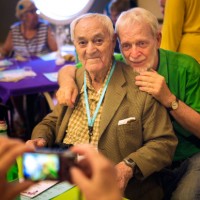 Karmilo Wand, 100, with son Leon Gunther